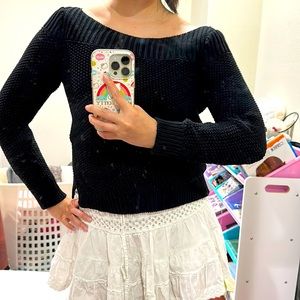 Banana Republic Knit Sweater Black